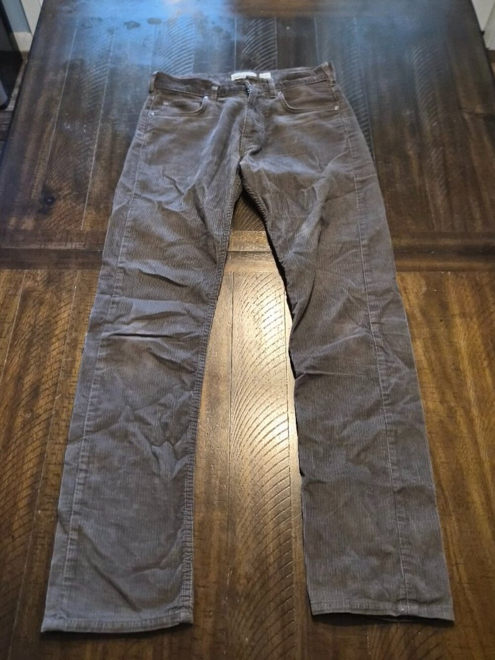 Patagonia Pants Mens 28x32 Gray Corduroy Straight Leg Chino Outdoors Hiking G993